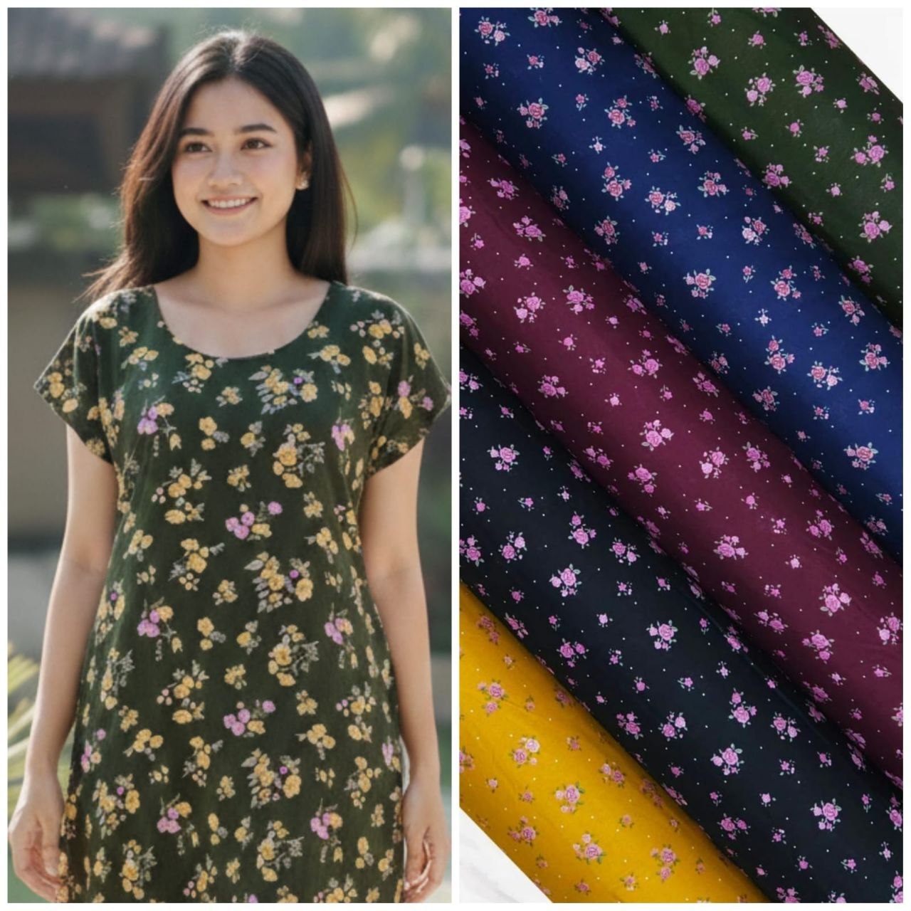Daster Bali Motif Bunga 1