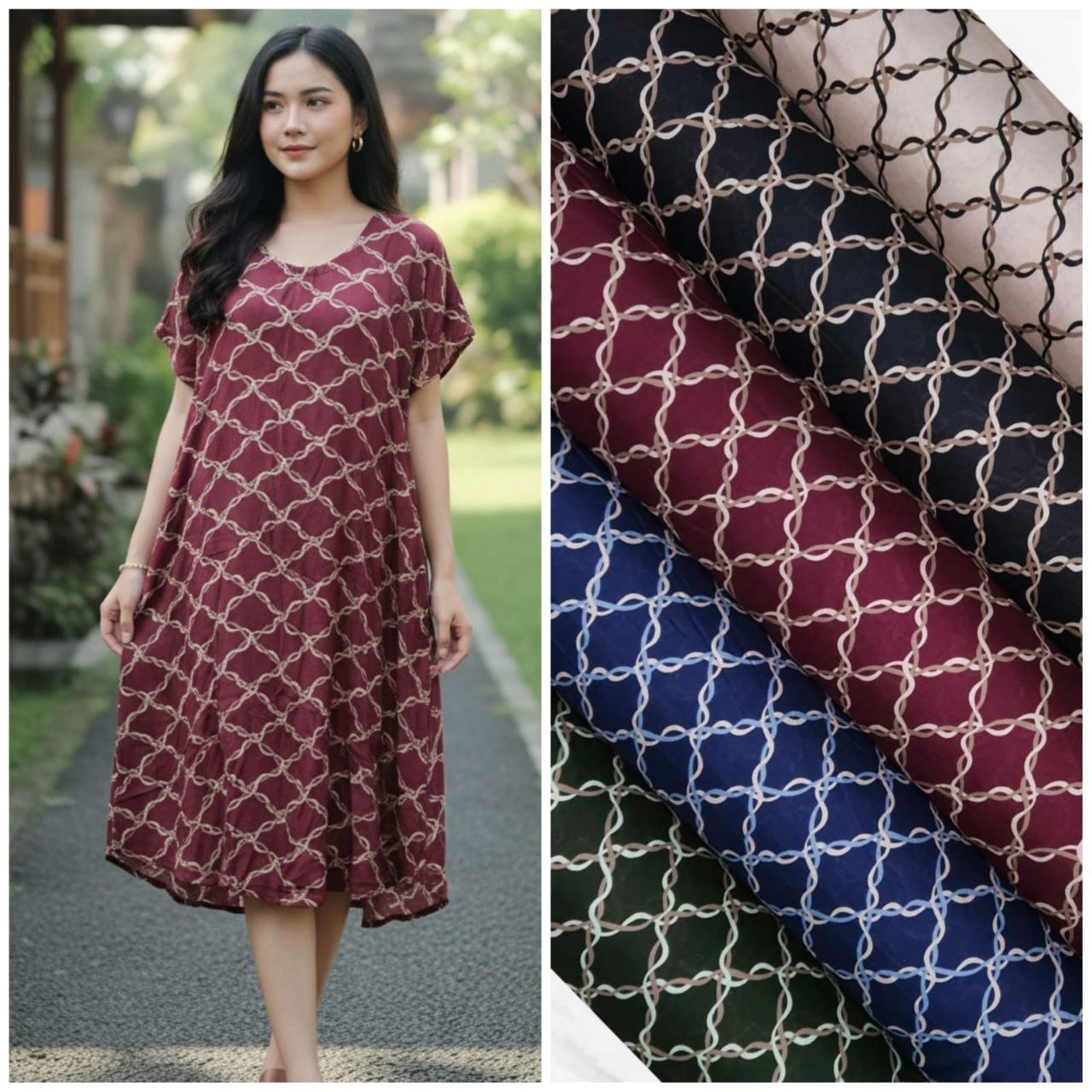 Daster Bali Motif Rantai