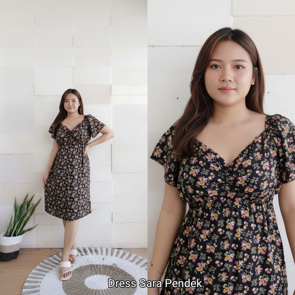 Dress Sara Pendek