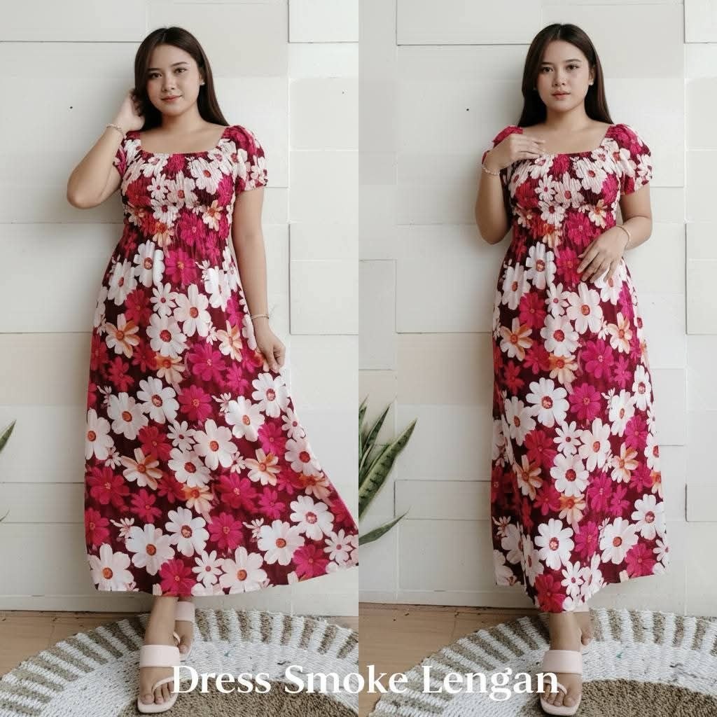Dress Smok Lengan